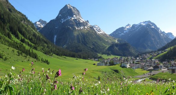 Landschaft Lech rund um Knappaboda, luxuriöse Designappartments in Lech.